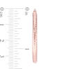 Thumbnail Image 2 of 35mm Diamond-Cut Hoop Earrings in 14K Tube Hollow Rose Gold