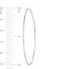 Thumbnail Image 2 of 50mm Continuous Tube Hoop Earrings in Hollow Sterling Silver