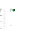 Thumbnail Image 1 of 4mm Green Cubic Zirconia Solitaire Stud Earrings in Solid Sterling Silver