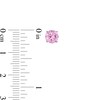 Thumbnail Image 2 of 6mm Pink Cubic Zirconia Solitaire Stud Earrings in Sterling Silver