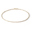 Thumbnail Image 1 of 10K Solid Gold Dorica Singapore Chain Anklet - 10"
