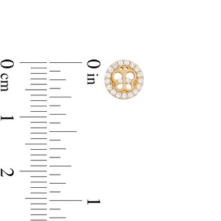 Child's Cubic Zirconia Butterfly Punchout Stud Earrings in 10K Gold