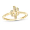 1/10 CT. T.W. Diamond Cactus Ring in 10K Gold