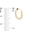 Thumbnail Image 2 of 15mm Hoop Earrings in 14K Tube Hollow Gold