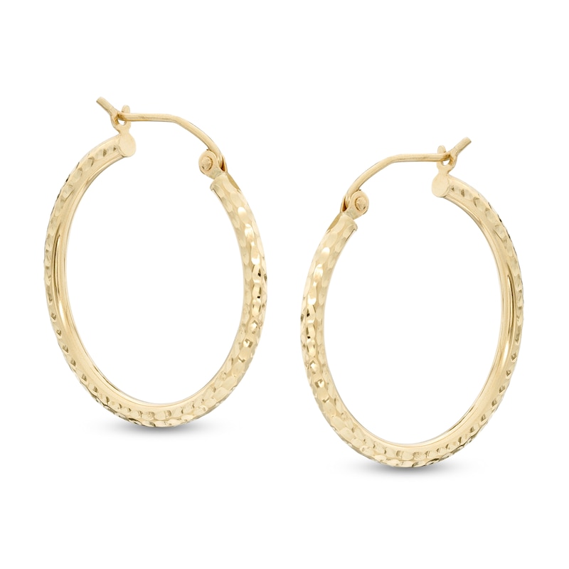 25mm Tube Hoop Earrings