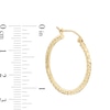 Thumbnail Image 2 of 25mm Diamond-Cut Hoop Earrings in 14K Tube Hollow Gold