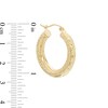 Thumbnail Image 2 of 25mm Diamond- Cut Hoop Earrings in 14K Tube Hollow Gold