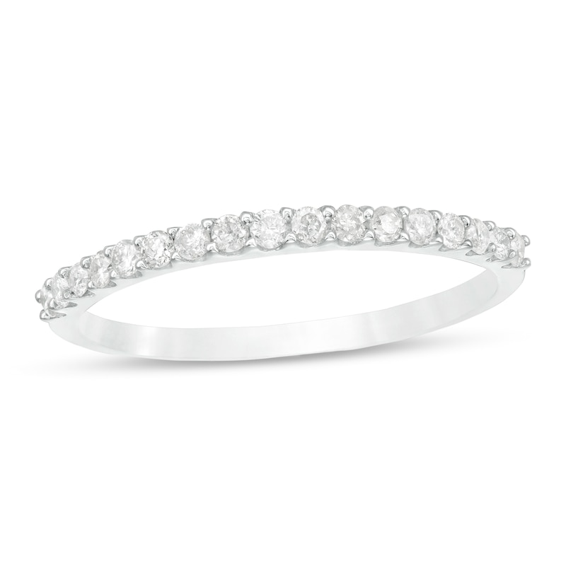 1/4 CT. T.W. Diamond Wedding Band in 10K White Gold