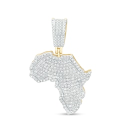1/4 CT. T.W. Diamond Africa Charm in 10K Gold