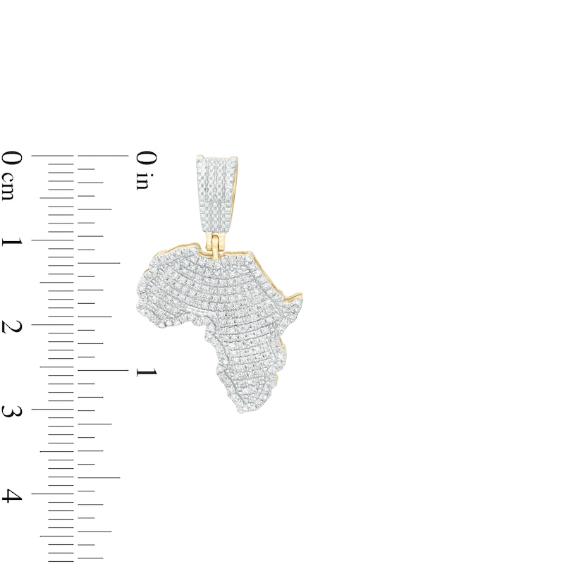 Main Image 2 of 1/4 CT. T.W. Diamond Africa Charm in 10K Gold