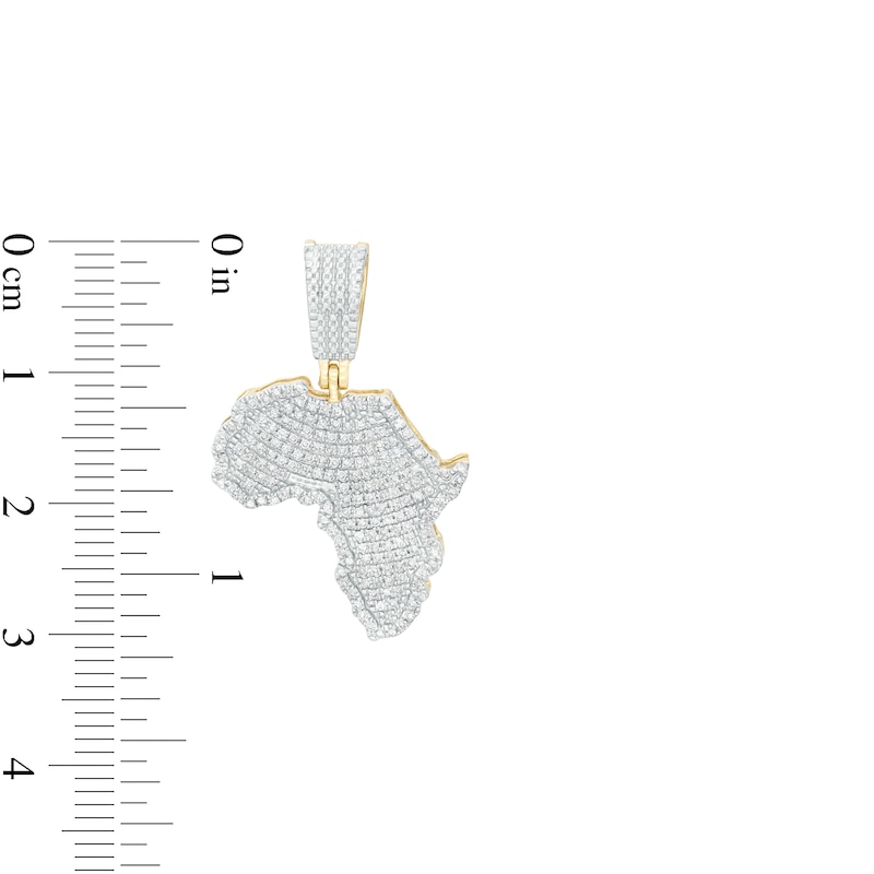 1/4 CT. T.W. Diamond Africa Charm in 10K Gold