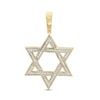 Thumbnail Image 1 of 1/8 CT. T.W. Diamond Star of David Necklace Charm in 10K Gold