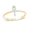 Thumbnail Image 0 of 1/20 CT. T.W. Diamond Ankh Symbol Ring in 10K Gold