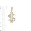 Thumbnail Image 2 of 1/2 CT. T.W. Diamond Dollar Sign Necklace Charm in 10K Gold