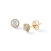 Thumbnail Image 0 of 10K Solid Gold 1/6 CT. T.W. Diamond Halo Frame Studs