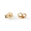 Thumbnail Image 1 of 10K Solid Gold 1/6 CT. T.W. Diamond Halo Frame Studs