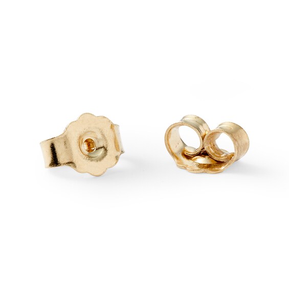 10K Solid Gold 1/6 CT. T.W. Diamond Halo Frame Studs