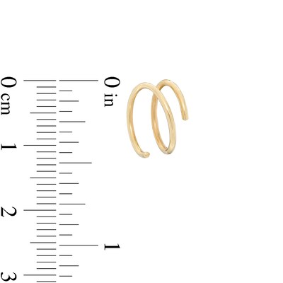 Single Coil Threader Earring in 10K Gold