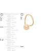 Ball Single Threader Earring in 10K Gold