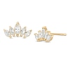 Thumbnail Image 0 of Marquise Cubic Zirconia Crawler Earrings in 10K Gold