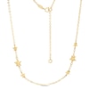 Diamond-Cut Star Station Cable Chain Necklace in 10K Gold