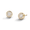 Thumbnail Image 1 of 3mm Cubic Zirconia Frame Stud Earrings in 10K Gold
