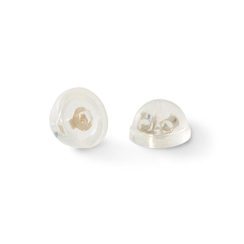 Main Image 4 of 3mm Cubic Zirconia Frame Stud Earrings in 10K Gold