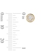 Thumbnail Image 5 of 3mm Cubic Zirconia Frame Stud Earrings in 10K Gold