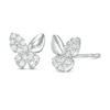 Thumbnail Image 0 of Child's Cubic Zirconia Butterfly Stud Earrings in Sterling Silver