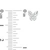 Thumbnail Image 1 of Child's Cubic Zirconia Butterfly Stud Earrings in Sterling Silver
