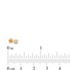 019 Gauge Cubic Zirconia Pavé Ball Cartilage Barbell in 14K Gold