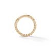 Thumbnail Image 1 of 14K Solid Gold Rope-Textured Hoop - 19G