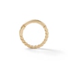 Thumbnail Image 2 of 14K Solid Gold Rope-Textured Hoop - 19G