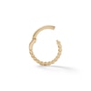 Thumbnail Image 2 of 14K Solid Gold Rope-Textured Hoop - 19G