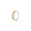 Thumbnail Image 0 of 14K Solid Gold CZ Beaded Double Row Nose Ring - 20G