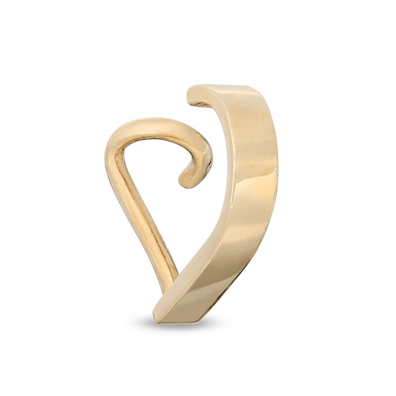 020 Gauge J-Hoop Nose Stud in 14K Gold