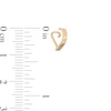 Thumbnail Image 2 of 020 Gauge J-Hoop Nose Stud in 14K Gold