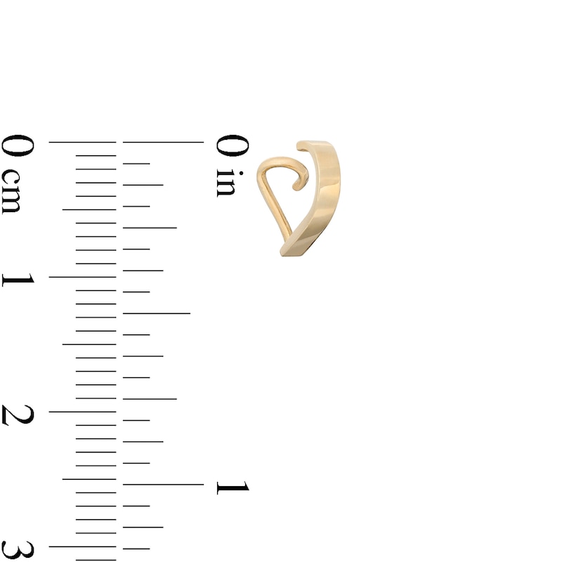 Main Image 2 of 020 Gauge J-Hoop Nose Stud in 14K Gold