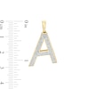 Thumbnail Image 2 of 1/5 CT. T.W. Diamond "A" Necklace Charm in 10K Gold
