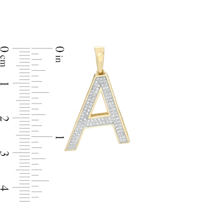 1/5 CT. T.W. Diamond "A" Necklace Charm in 10K Gold