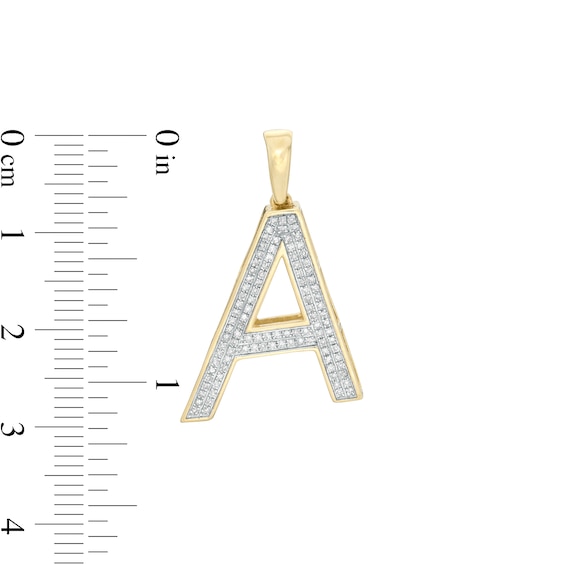 1/5 CT. T.W. Diamond "A" Necklace Charm in 10K Gold