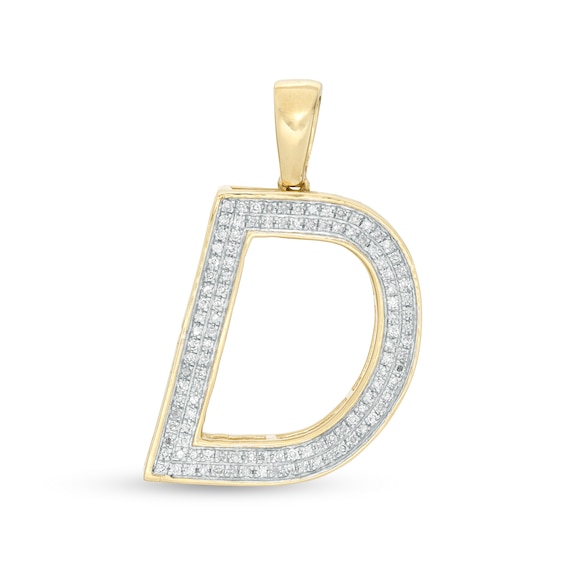 1/5 CT. T.W. Diamond "D" Necklace Charm in 10K Gold