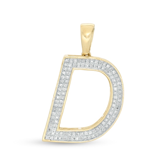 1/5 CT. T.W. Diamond "D" Necklace Charm in 10K Gold