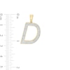 Thumbnail Image 2 of 1/5 CT. T.W. Diamond "D" Necklace Charm in 10K Gold