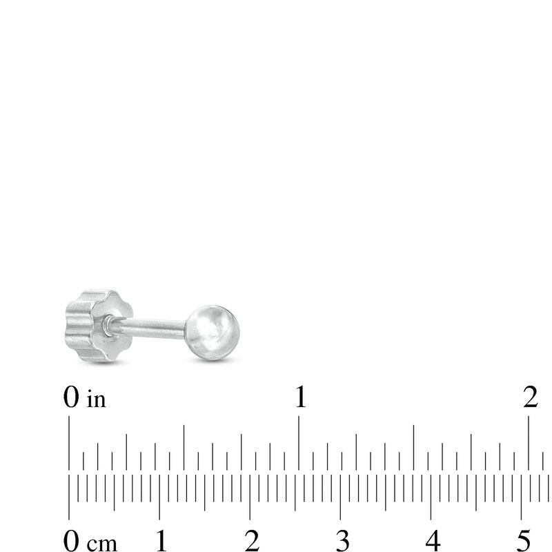 018 Gauge Marquise and Round Cubic Zirconia Bead Frame Dangle Three Piece Cartilage Barbell Set in Stainless Steel