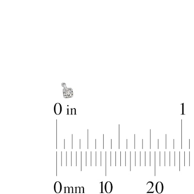 Semi-Solid Stainless Steel CZ Three Piece Nose Stud Set