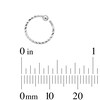 Thumbnail Image 7 of Sterling Silver Textured Captive Bead Three Piece Nose Ring Set - 22G