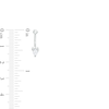 Thumbnail Image 3 of 016 Gauge Pear-Shaped Cubic Zirconia and Glass Three Piece Curved Barbell Set in Stainless Steel and Brass