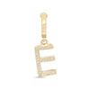 Thumbnail Image 0 of 1/20 CT. T.W. Diamond "E" Necklace Charm in 10K Gold