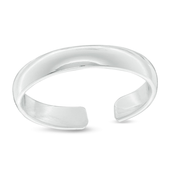 Adjustable Dome Midi/Toe Ring in Sterling Silver
